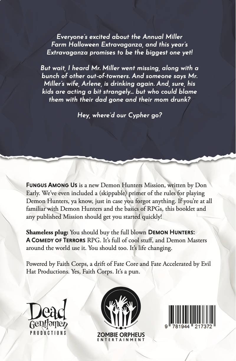 Module: Fungus Among Us, A Demon Hunter RPG Module -DELUXE EDITION (PDF)