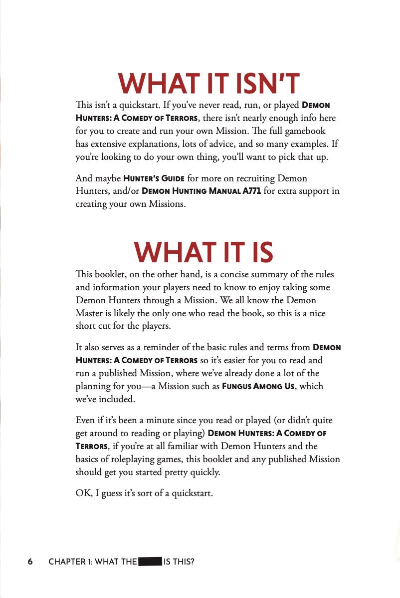 Module: Fungus Among Us, A Demon Hunter RPG Module -DELUXE EDITION (PDF)