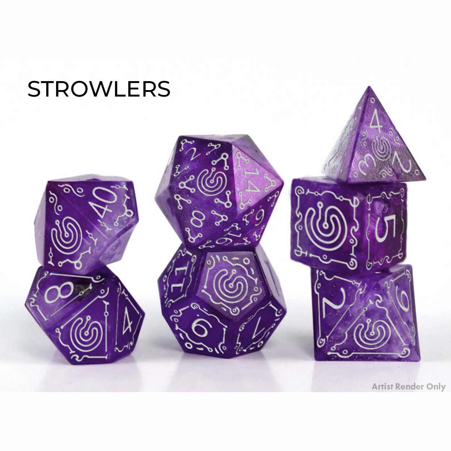 Dice: Strowlers set (Purple)