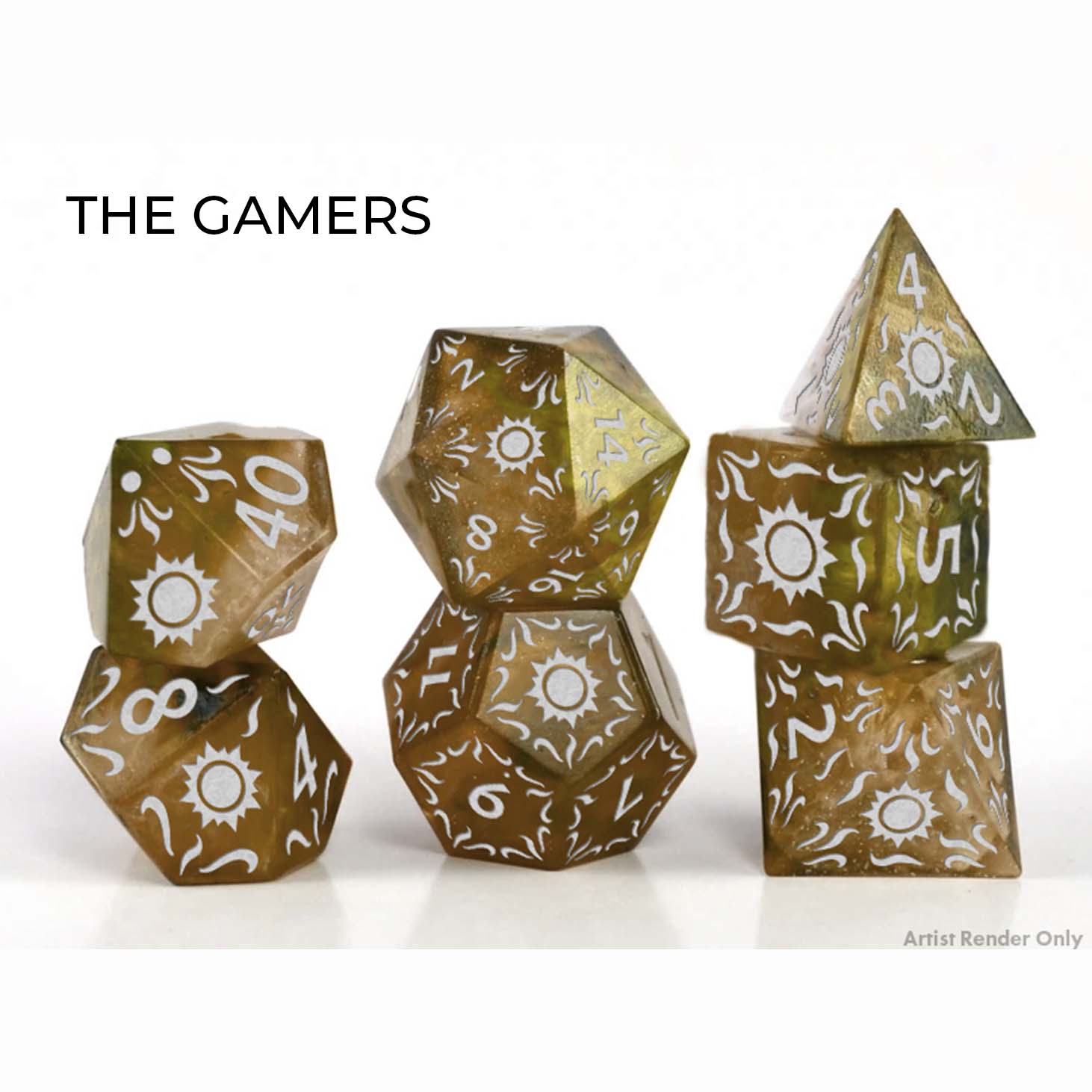 Dice: The Gamers set (Yellow)