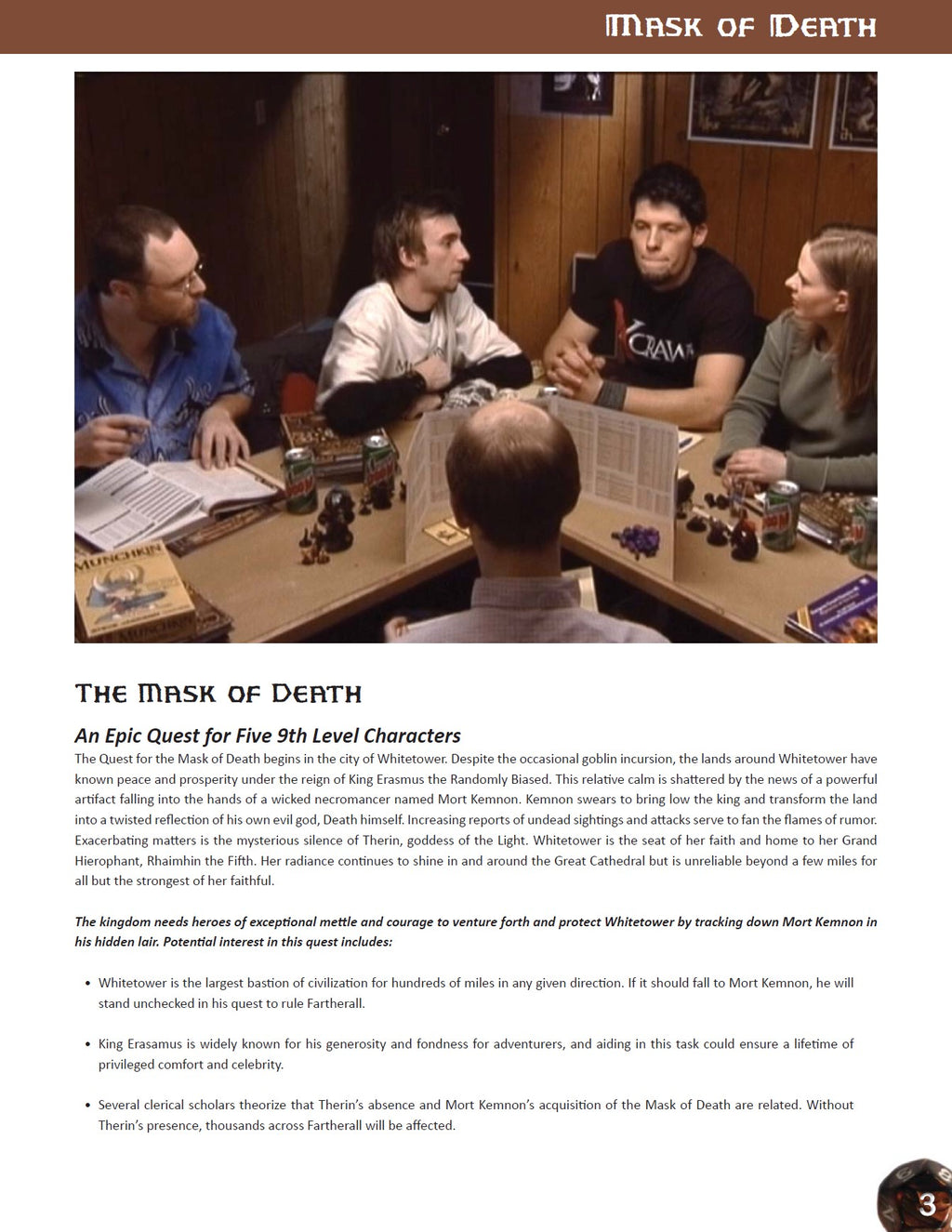 Module: Mask of Death Pathfinder Adventure (B&W Softcover)