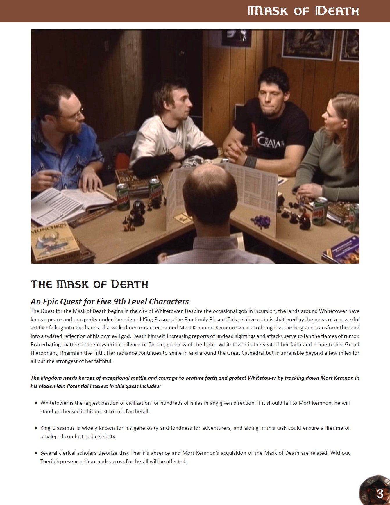 Module: Mask of Death Pathfinder Adventure (PDF)