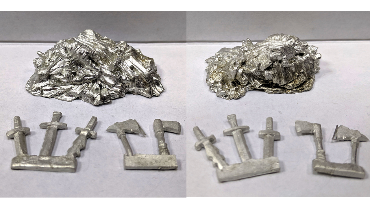 Mini: Mound of Dead Bards miniature (Pewter)