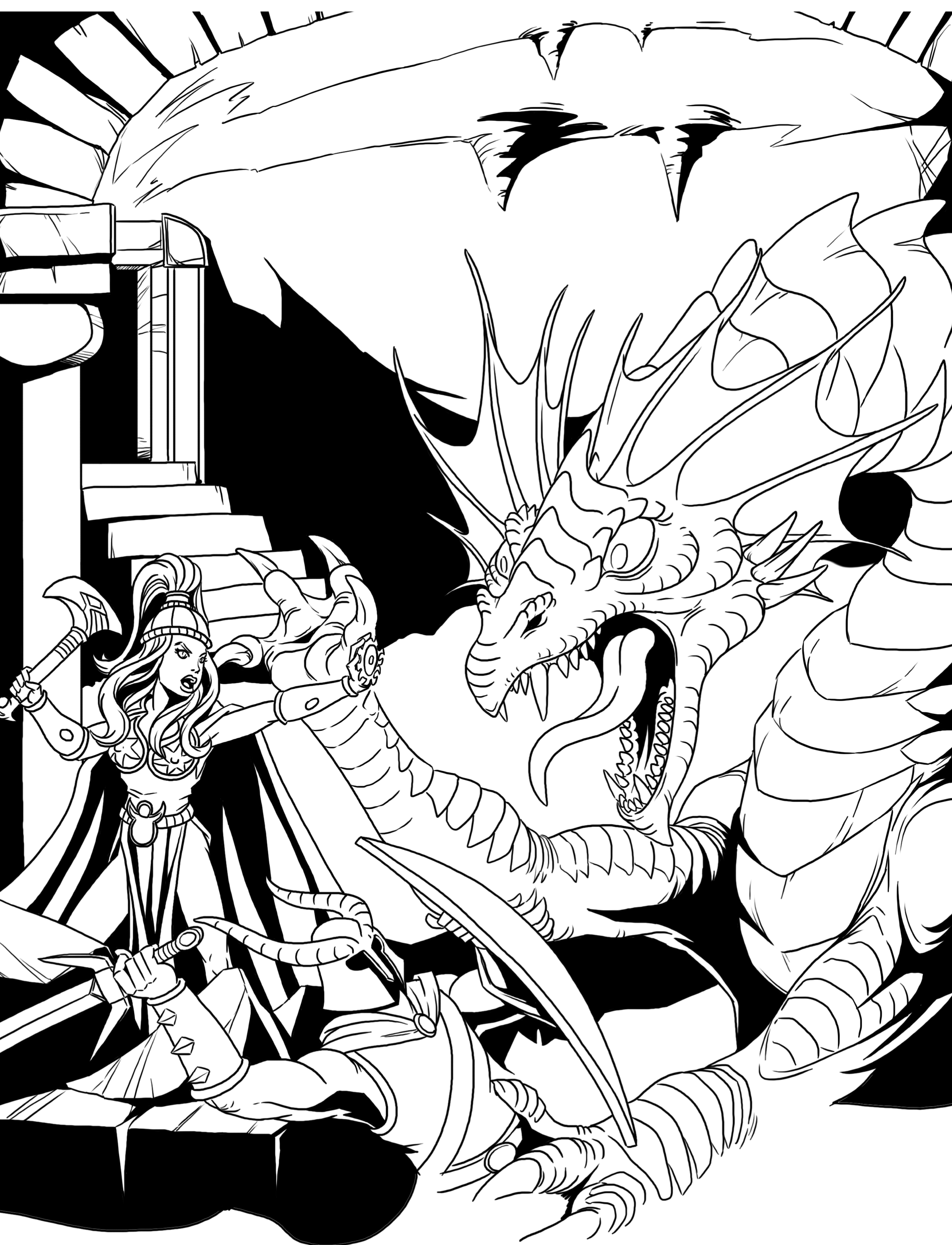 Ultimate Dungeon Coloring Book