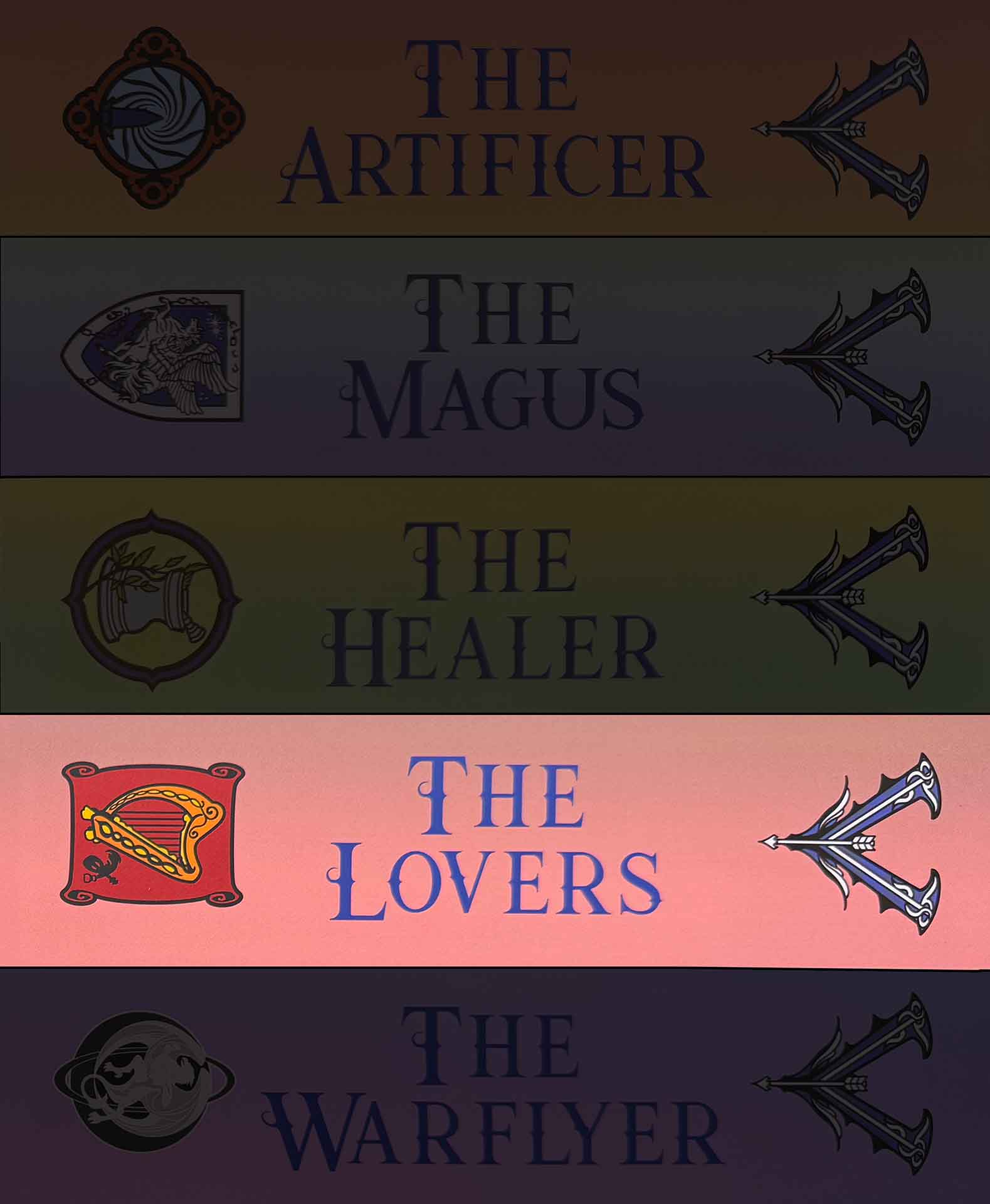 Valdemar - Bookmark – Lovers, Red
