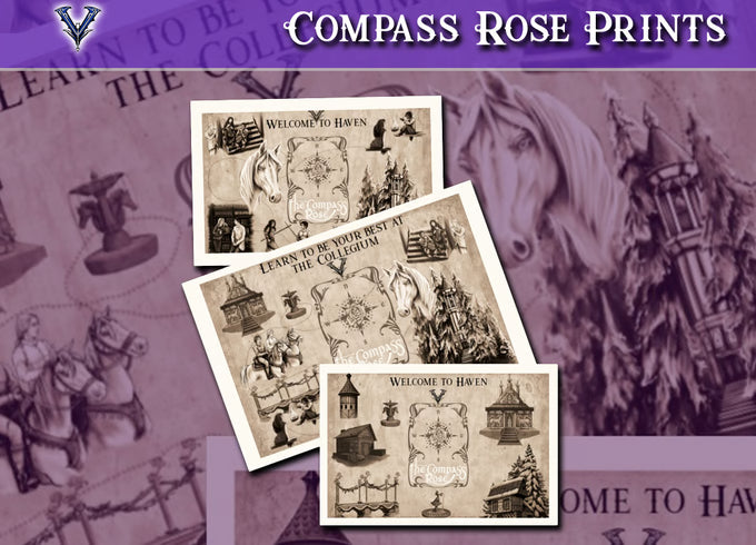 Valdemar - Compass Rose Placement Prints
