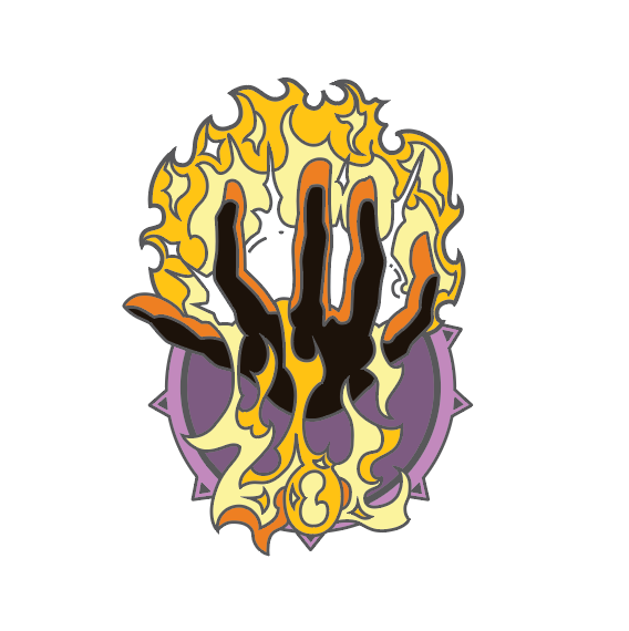 Pin: Fireball in Hand