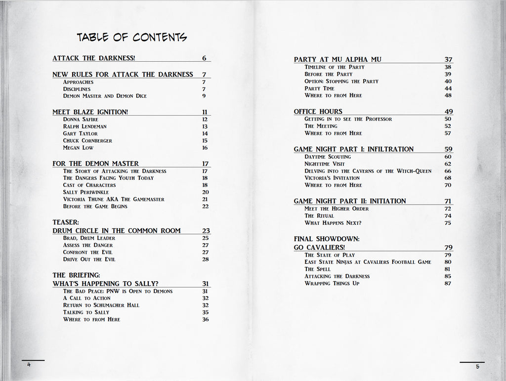 Attack the Darkness RPG Scenario Module  (Softcover)